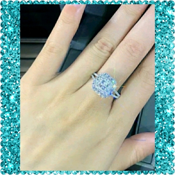 💗925S Sterling Silver Sapphires gems - Picture 2 of 2